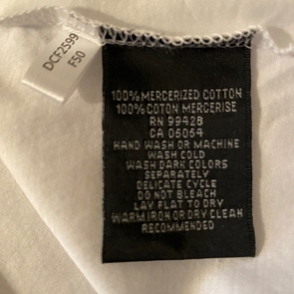 NWOT Bugatchi White Short Sleeve Crew Neck Mens XLG - Picture 8 of 10